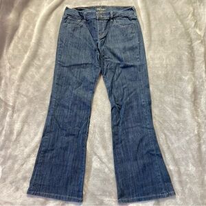 Old Navy Dark Wash The Diva Bootcut Denim Jeans Light Stretch LowMid Rise Size 6